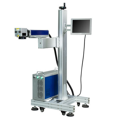 0.01-3mm Depth 20W Fiber Fly Laser Marking Machine For Metal Sheet Number