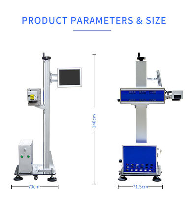 Widely Used Fly Laser Marking Machine High Precision Fiber Flying Laser Marking Machine