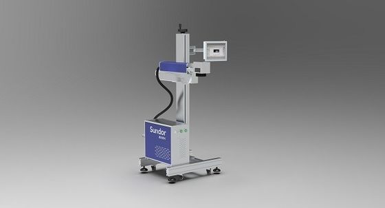 0.01-3mm Depth 20W Fiber Fly Laser Marking Machine For Metal Sheet Number
